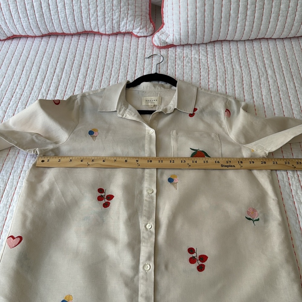 Sézane TOMBOY SHIRT ITALIE SZ 40 gently used - Picture 6 of 10